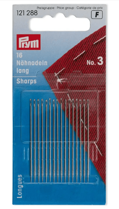 Sewing needles sharps, No. 3, 0.90 x 44mm - Galedi Pins