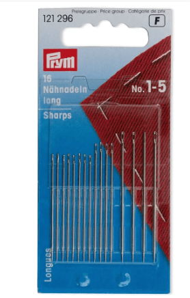 Sewing needles sharps, No. 1 - 5, assorted - Galedi Pins