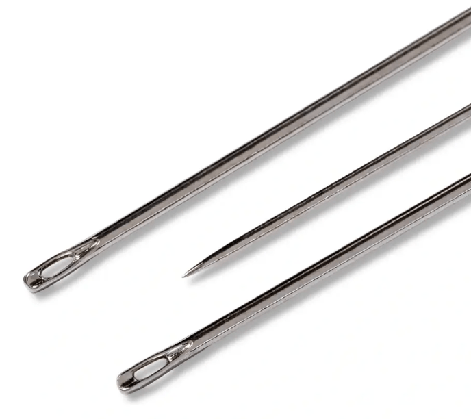 Sewing needles long, with silver eye, Typhoon, No. 11, 0.50 x 32mm - Galedi Pins