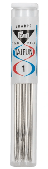 Sewing needles long, with silver eye, Typhoon, No. 1, 1.00 x 48mm silver - coloured - Galedi Pins