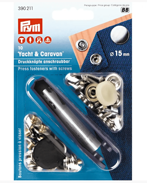 Non - sew press fasteners Yacht & Caravan, screw - on - Galedi Pins