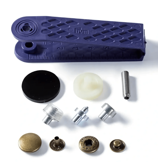 Non - sew press fastener anorak, 15mm, antique brass - Galedi Pins