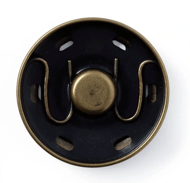 Snap fasteners, 30mm, antique brass - Galedi Pins