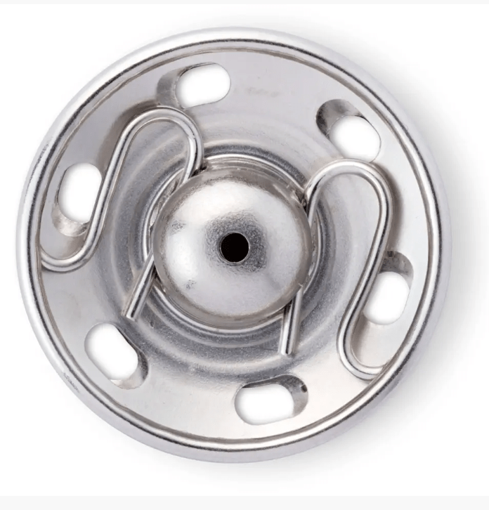 Snap fasteners, 7mm, silver - coloured - Galedi Pins