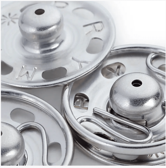Snap fasteners, 9mm, silver - coloured - Galedi Pins