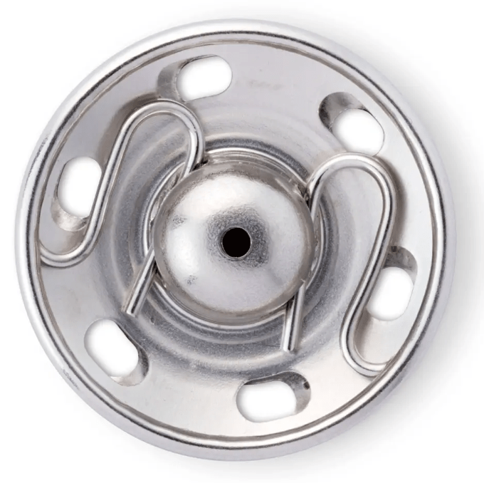 Snap fasteners, 9mm, silver - coloured - Galedi Pins