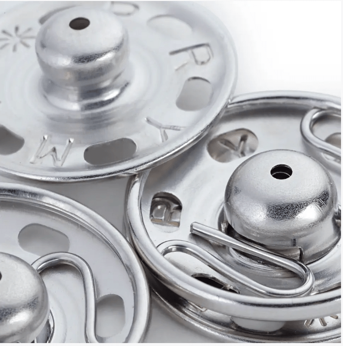 Snap fasteners, 13mm, silver - coloured - Galedi Pins