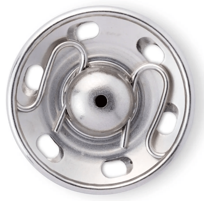 Snap fasteners, 13mm, silver - coloured - Galedi Pins