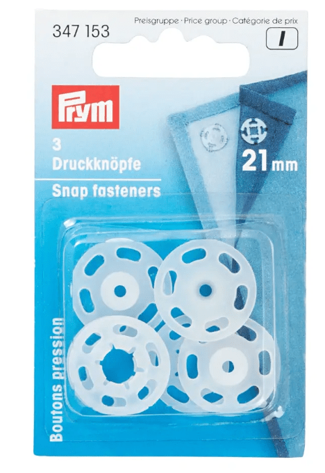 Snap fasteners, 15mm, black - Galedi Pins