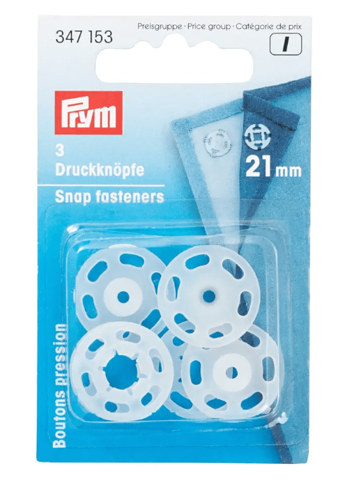 Snap fasteners round, 7mm, black - Galedi Pins