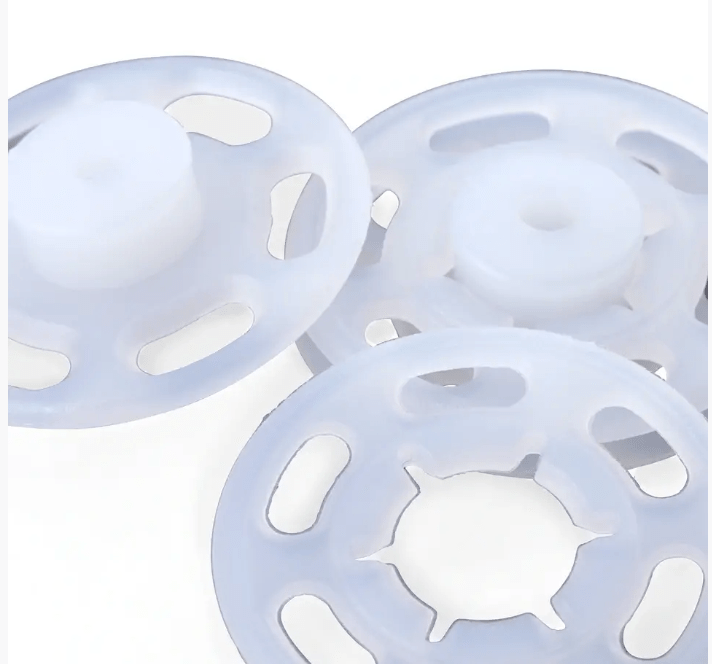 Snap fasteners, 15mm, transparent - Galedi Pins