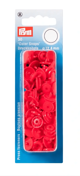 Non - sew press fasteners, Colour Snaps, round, 12.4mm - Galedi Pins