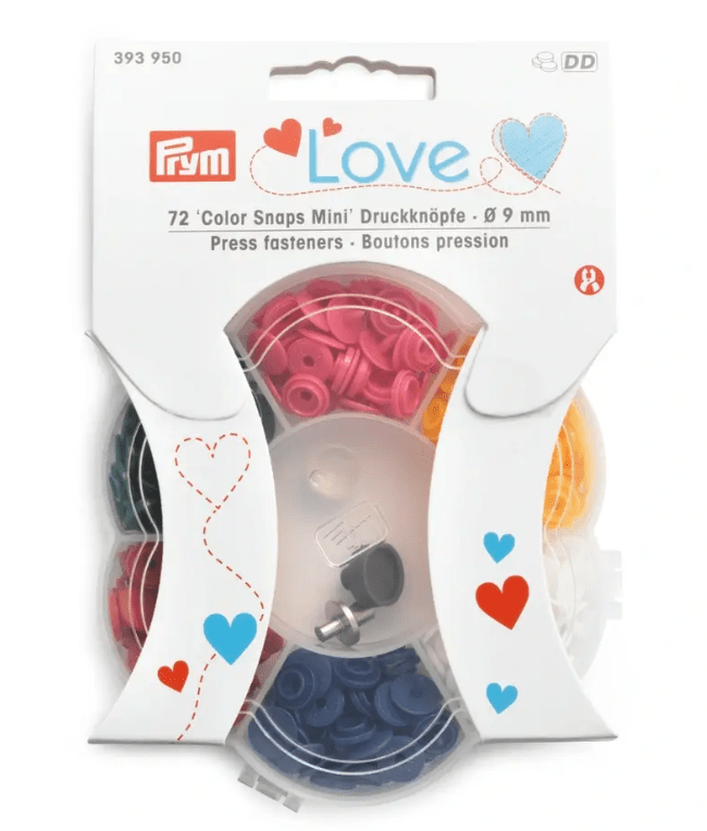 Press fasteners Color Snaps Mini incl. tools set, Prym Love, 9 mm - Galedi Pins