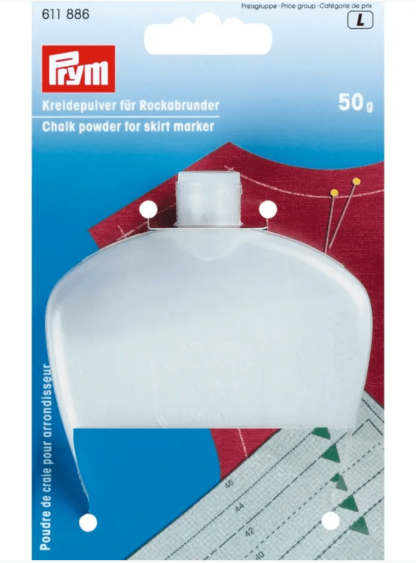 Chalk powder for hem/skirt marker, 50g - Galedi Pins