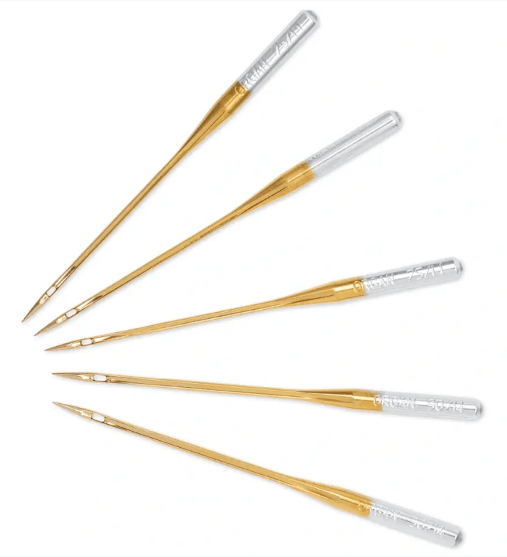 Prym Special sewing machine needles GOLD "Embroidery", 75 and 90 - Galedi Pins