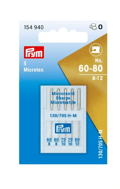 Microtex sewing machine needles, 130/705, 60 - 80, assorted - Galedi Pins
