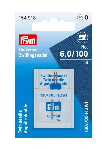 Universal double sewing machine needles, 130/705, 100/6.0 - Galedi Pins