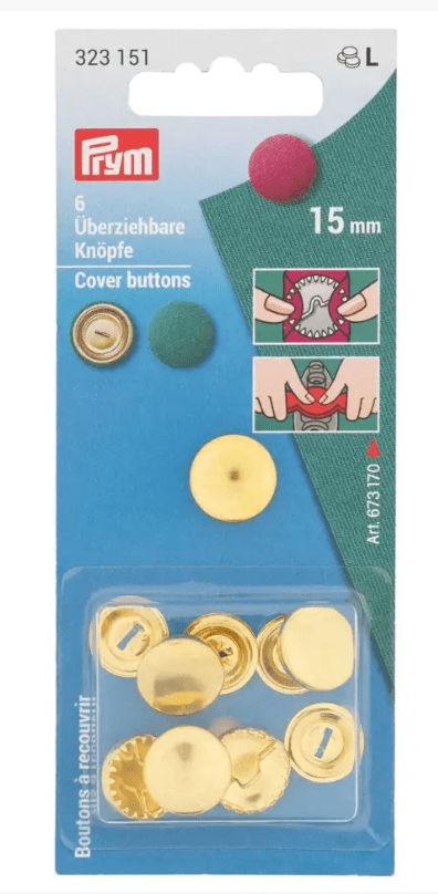 Cover buttons, gold coloured - Galedi Pins