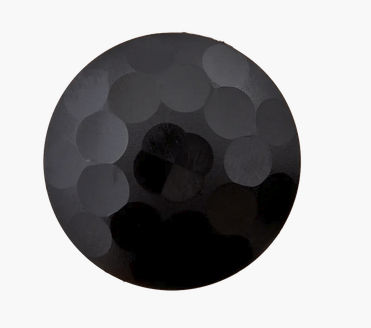 Polyester button shank 20mm black - Galedi Pins