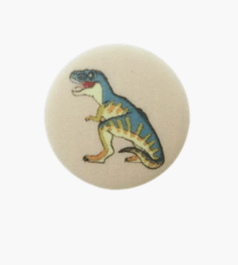 Polyester button shank Dino 15mm multicolor - Galedi Pins