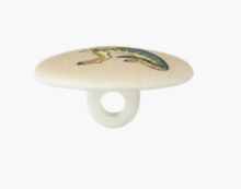 Polyester button shank Dino 15mm multicolor - Galedi Pins