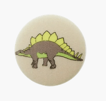 Polyester button shank Dino 15mm multicolor - Galedi Pins