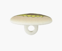 Polyester button shank Dino 15mm multicolor - Galedi Pins