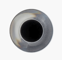 Polyester button shank 15mm white - Galedi Pins