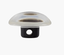 Polyester button shank 15mm white - Galedi Pins