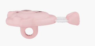 Polyester button Pig 18mm pink - Galedi Pins