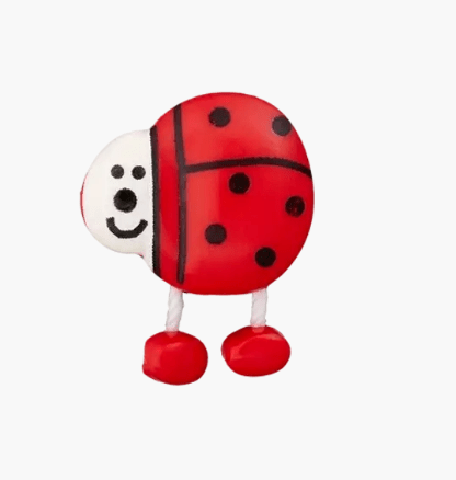 Polyester button Ladybug 15mm red - Galedi Pins