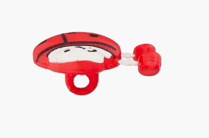Polyester button Ladybug 15mm red - Galedi Pins