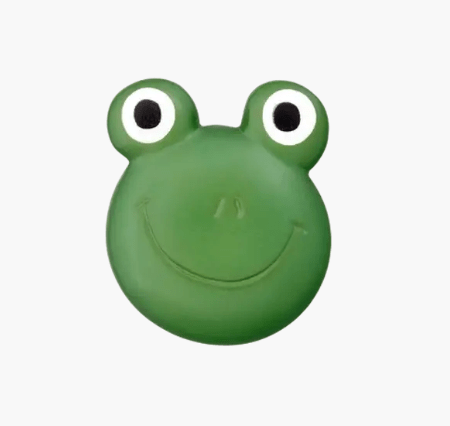 Polyester button Frog 20mm green - Galedi Pins