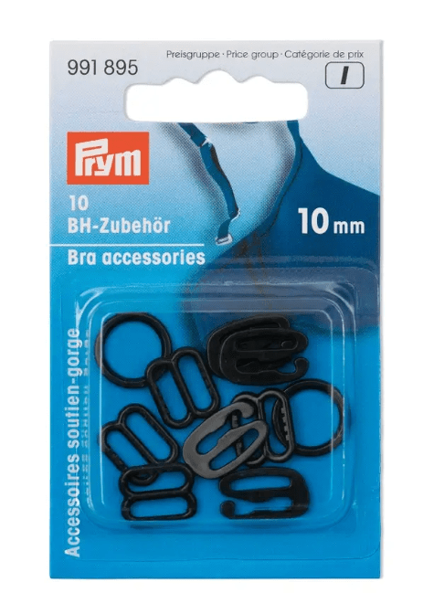 Bra accessories, 10mm, black - Galedi Pins