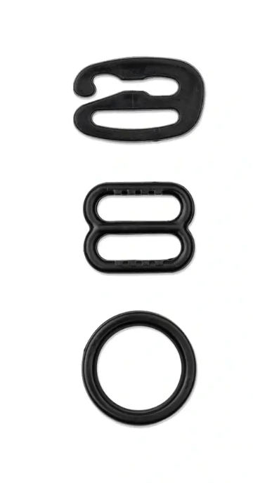 Bra accessories, 10mm, black - Galedi Pins