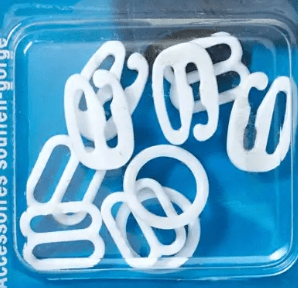 Bra accessories, 18mm, transparent - Galedi Pins