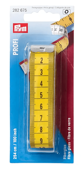 Tape measure fibre glass, 150cm/cm, items - Galedi Pins