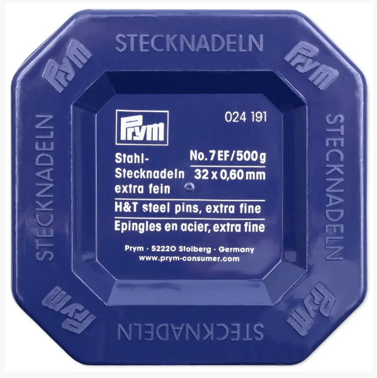 Pins, 0.60 x 32mm, silver - coloured, 500g, plastic box - Galedi Pins