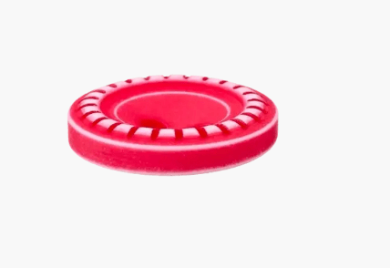 Polyester button 2 - holes, Shirt, 11mm, red - Galedi Pins