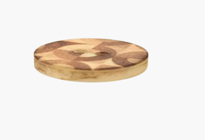 Polyester button 2 - holes, 28mm, Circle - Galedi Pins