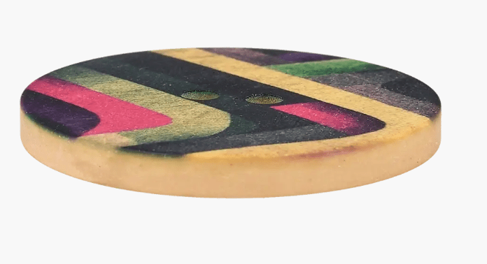 Polyester button 2 - holes - Galedi Pins