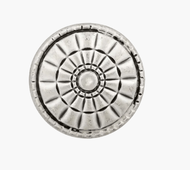 Metal button shank, Flower, 23mm - Galedi Pins