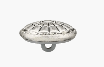 Metal button shank, Flower, 23mm - Galedi Pins