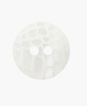 Polyester button 2 - holes, Snake look, 20mm - Galedi Pins