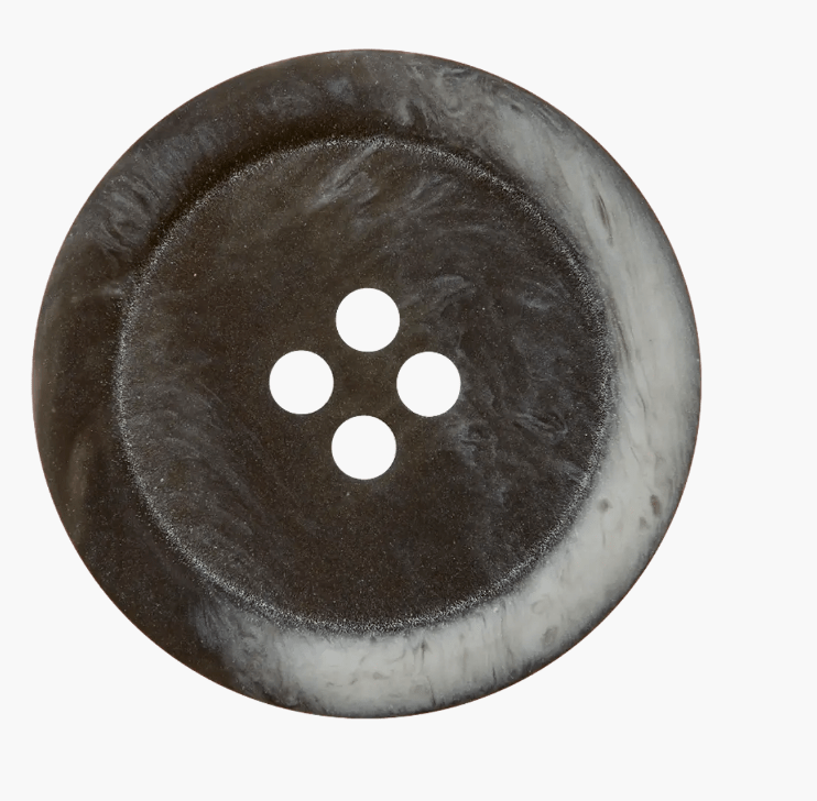 Polyester button 4 - holes, 9mm - Galedi Pins