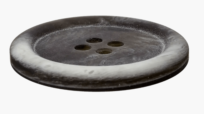 Polyester button 4 - holes, 9mm - Galedi Pins