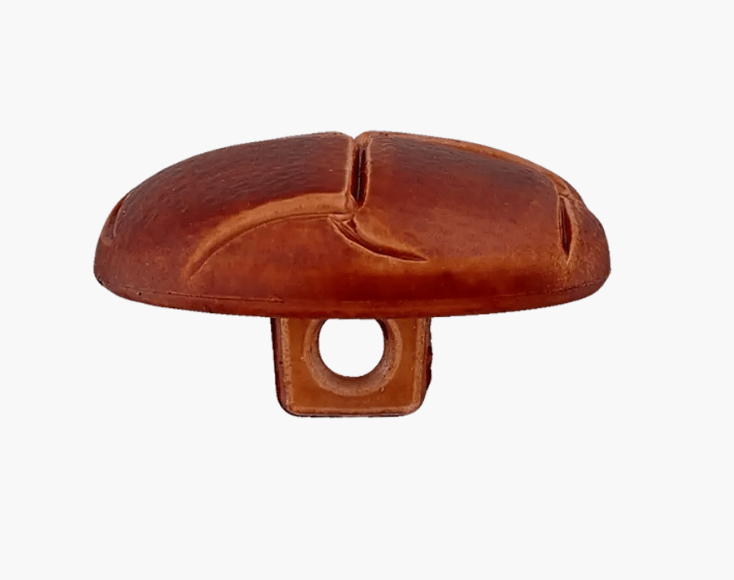 Imitation leather button shank 25mm - Galedi Pins