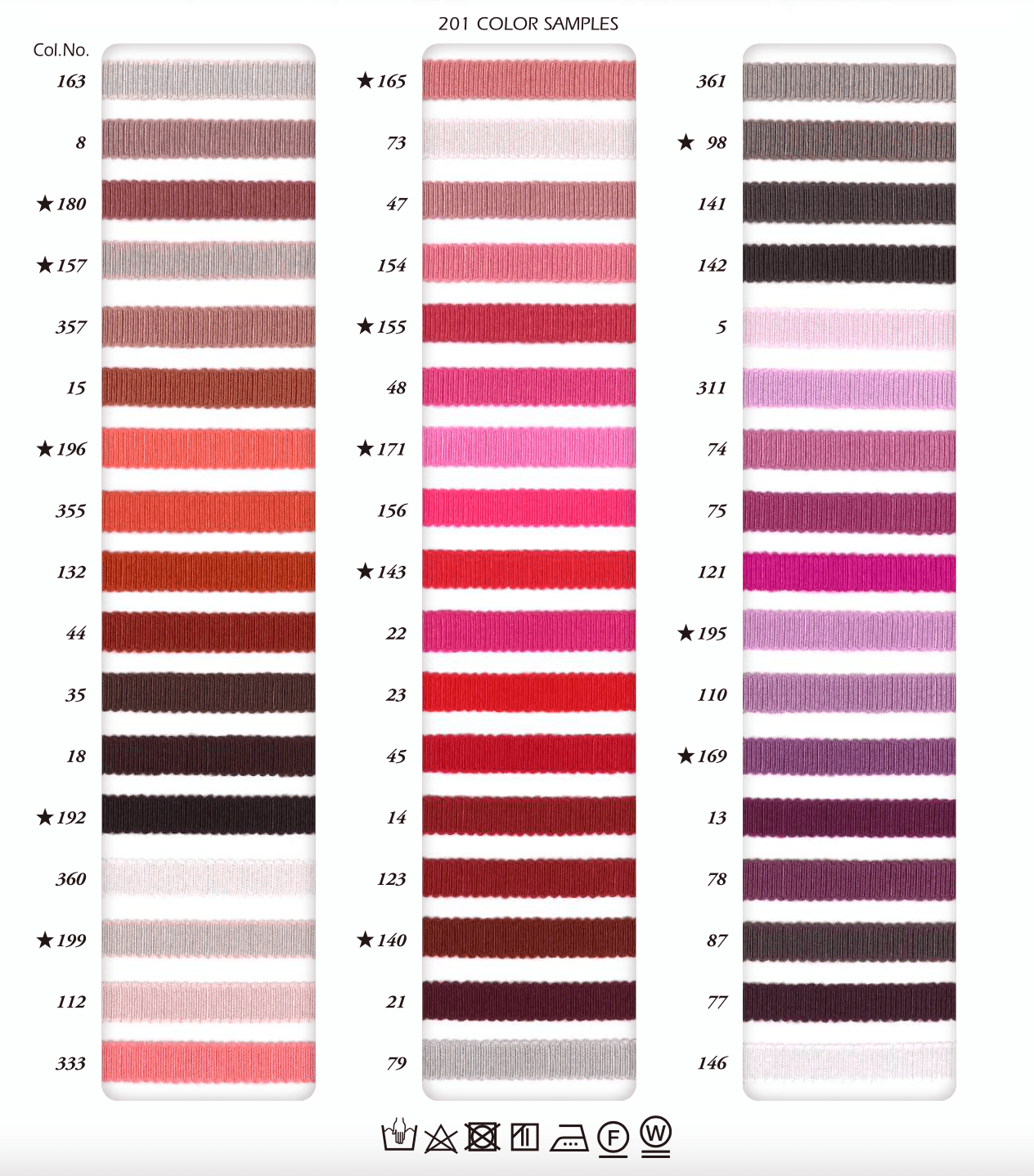 SIC - 100 RAYON GROSGRAIN RIBBON SHINDO - Galedi Pins