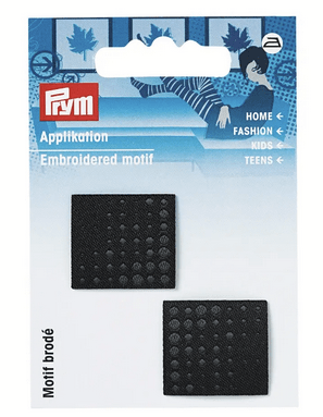 Applique labels, black/grey patches - Galedi Pins