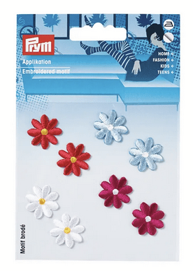 Applique self - adhesive, iron - on Flowers multi - colour patches - Galedi Pins